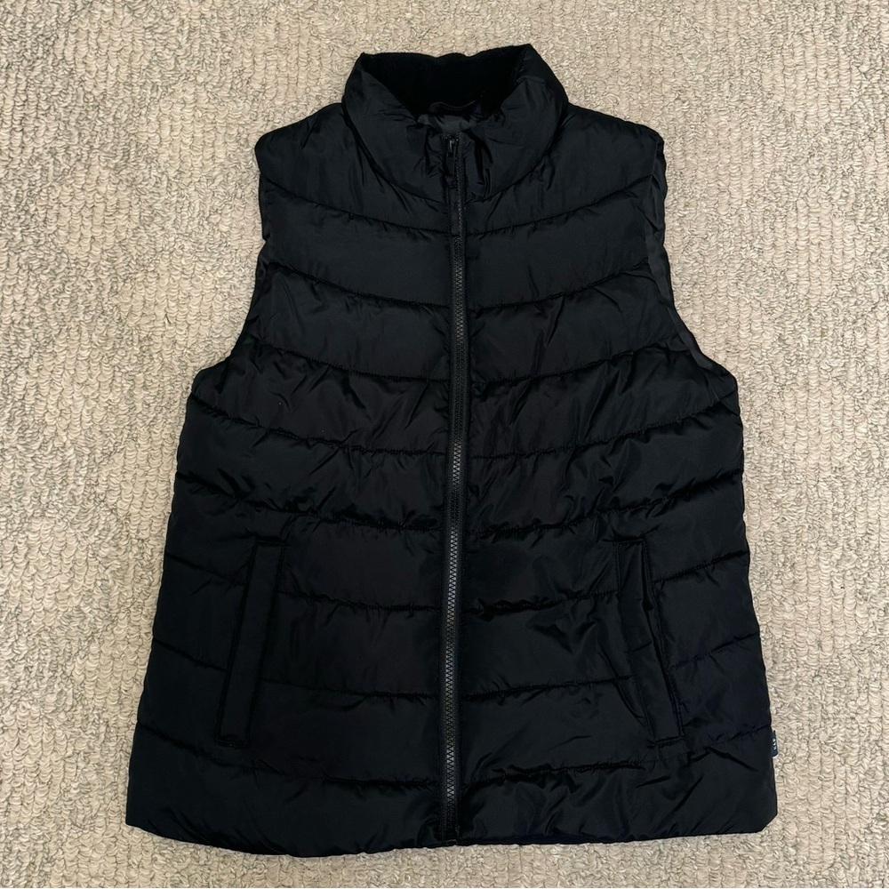 Gap Puffer Vest Water Resistant Quilted Black Size XS Zipper